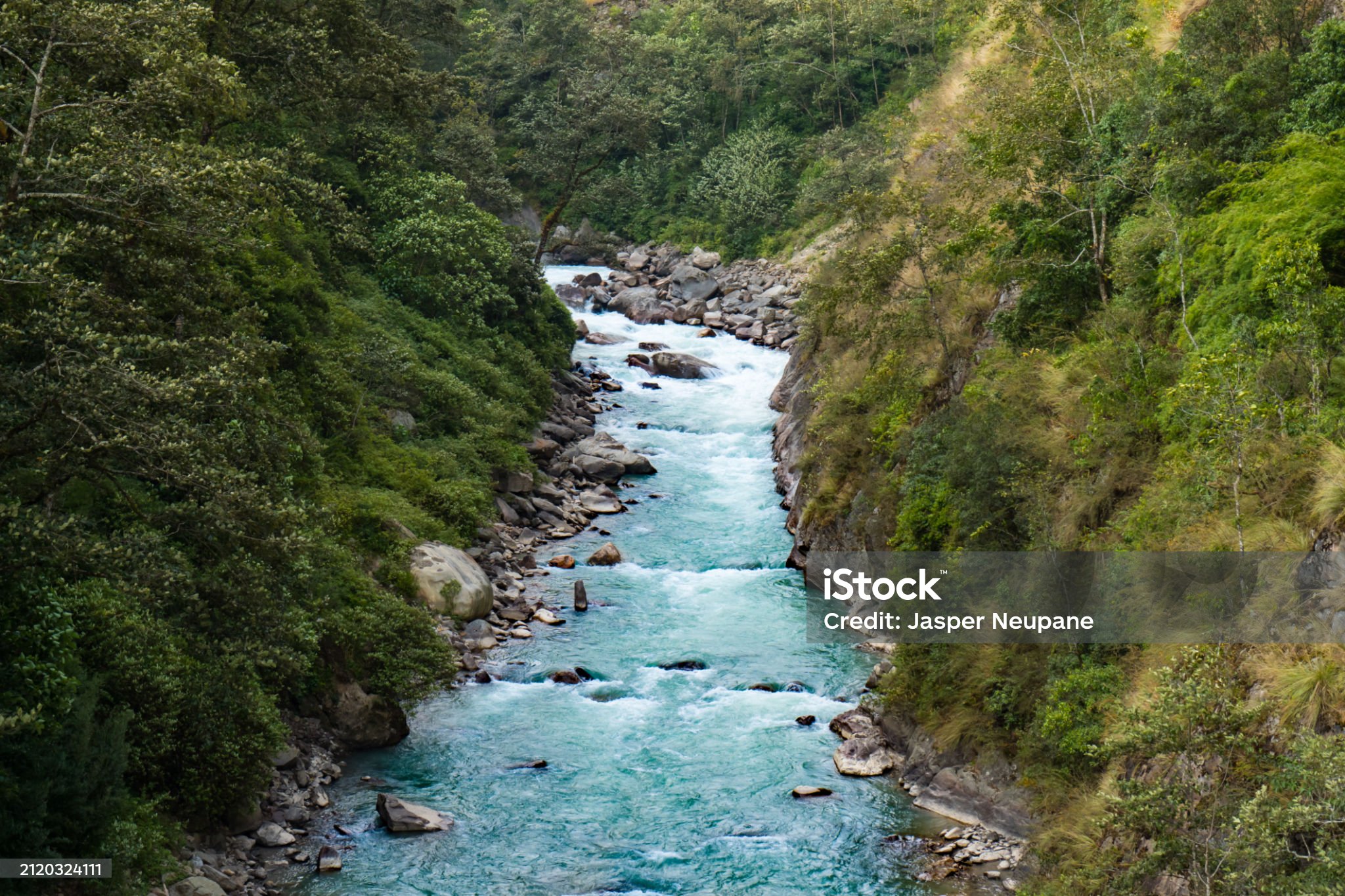 Tamor River on route to Kanchenjunga Base Camp Trek, Nepal
